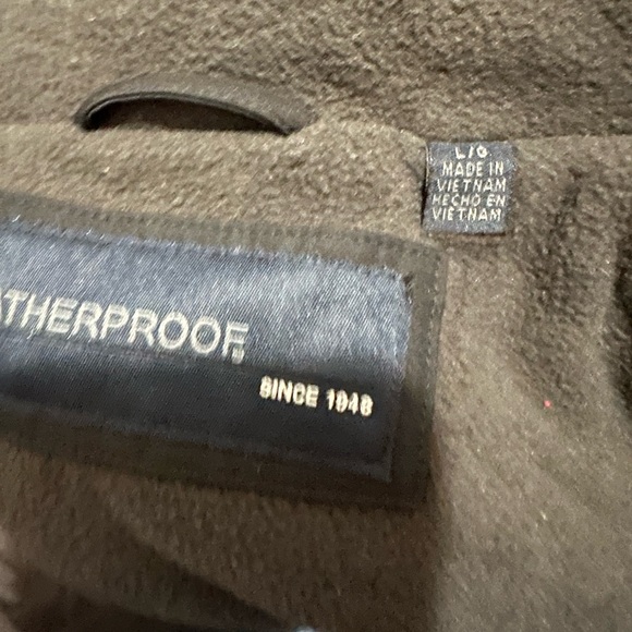 Weatherproof Mens Ultra Tech Double Zip Water Repellent Coat New With Tags - Picture 4 of 4